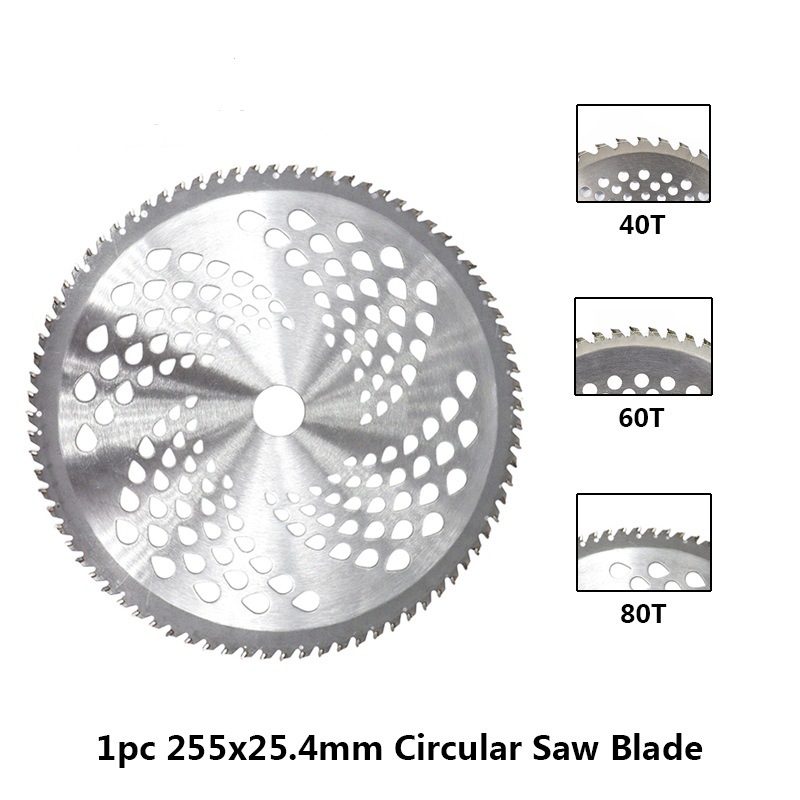 255x25.4mm circular saw blade for grass cutters