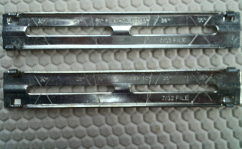 Chainsaw chain filing guide tool